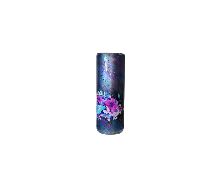 GALAXY SKIES AND BUTTERFLIES 20oz STAINLESS STEEL TUMBLERS