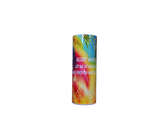 Accept what is, Let go of what was 20oz stainless steel skinny Tumbler