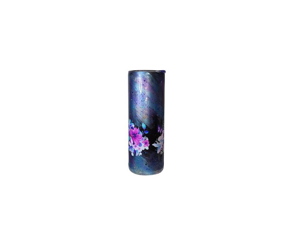 GALAXY SKIES AND BUTTERFLIES 20oz STAINLESS STEEL TUMBLERS